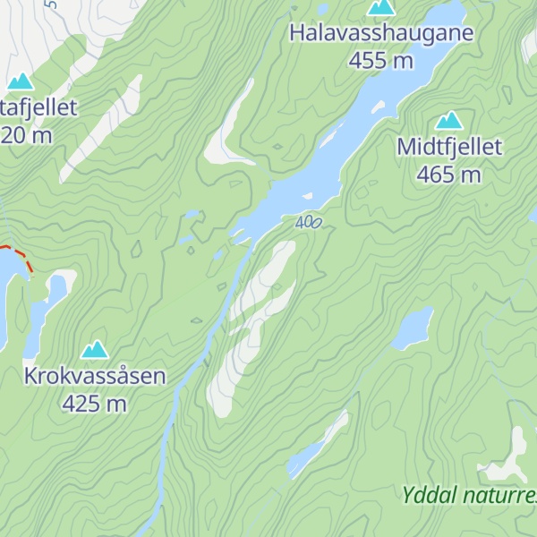 Map of Sauafjellet