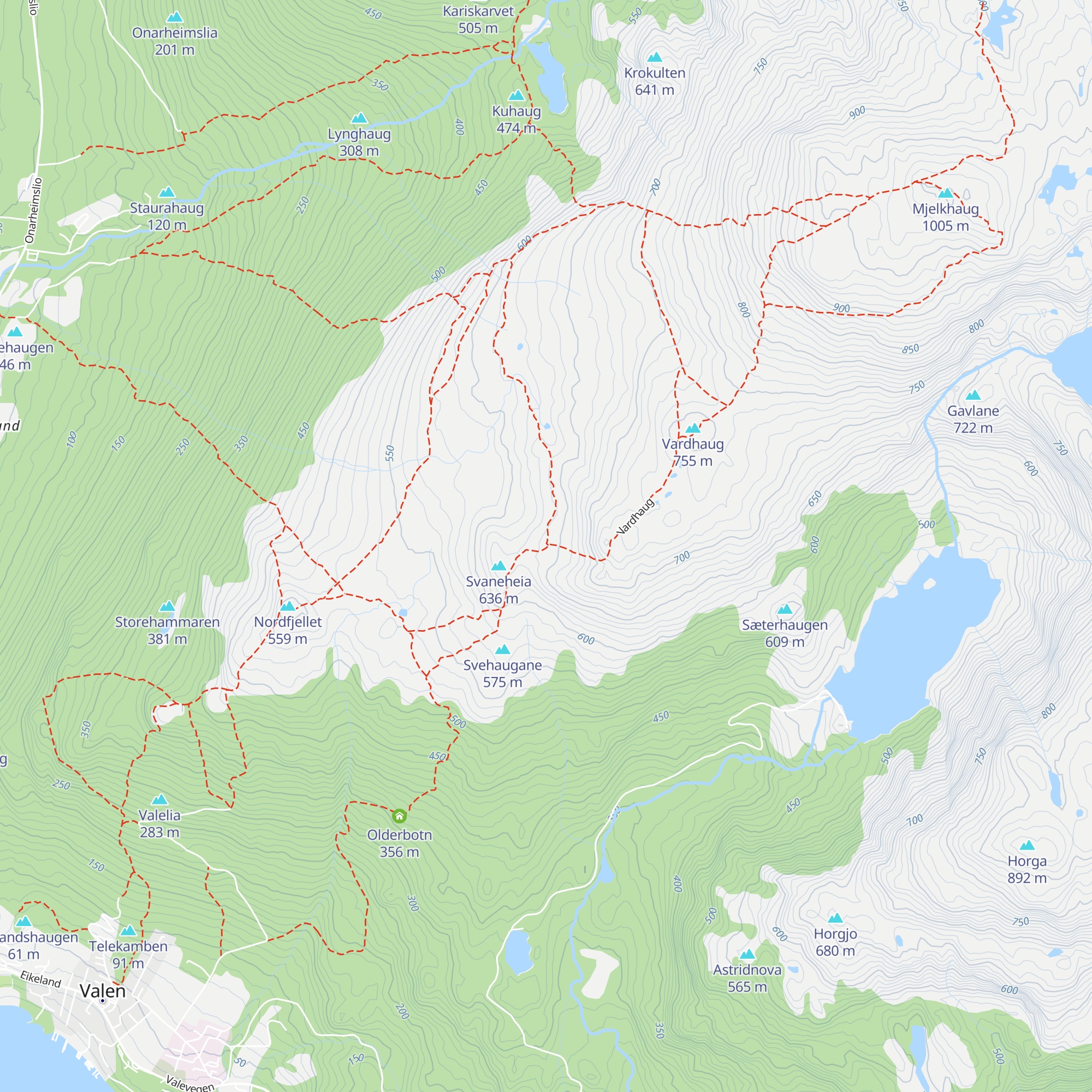 Vardhaugselet map