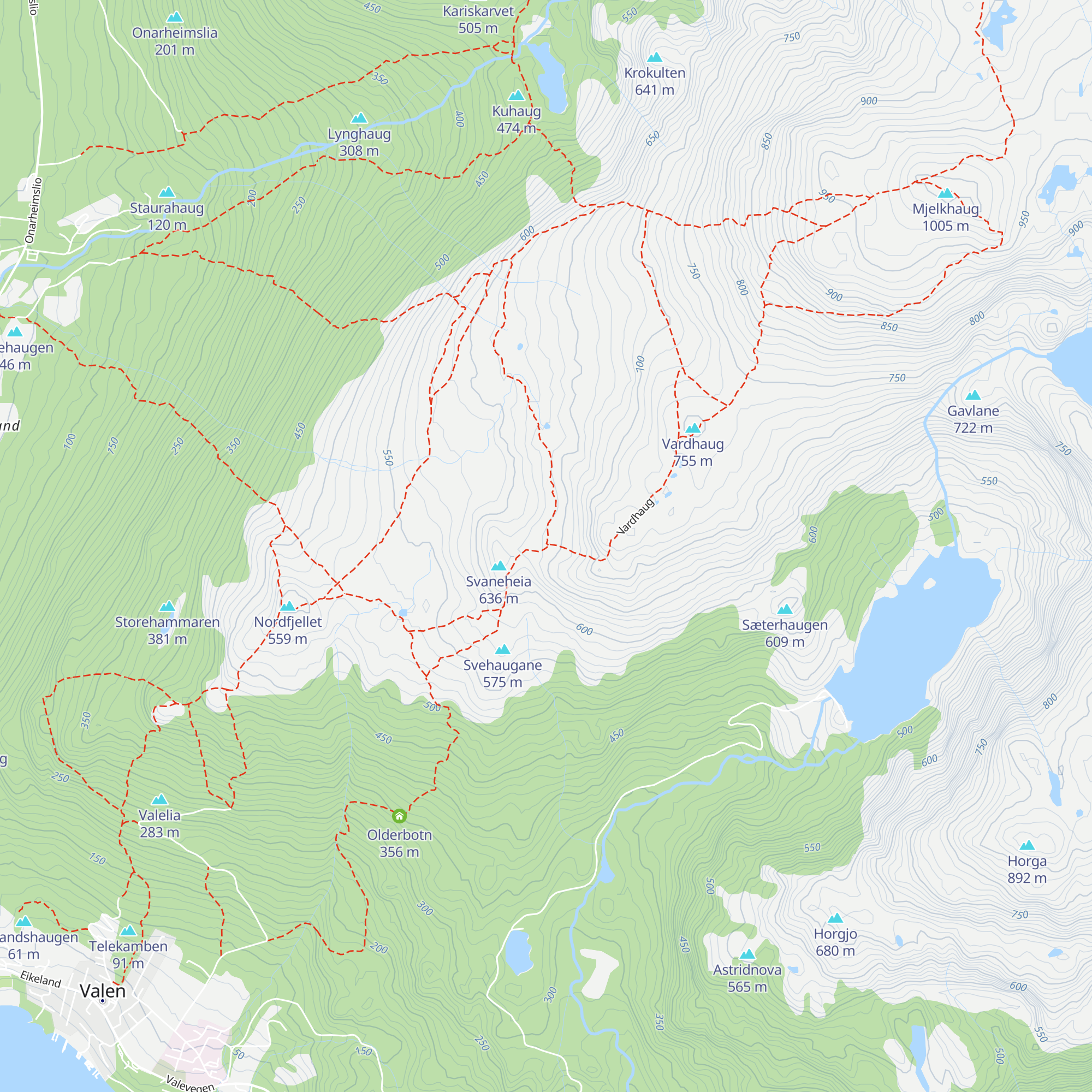 Vardhaugselet map