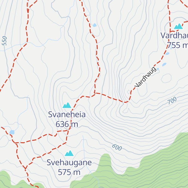 Map of Vardhaugselet
