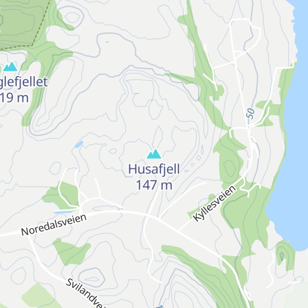 Map of Husafjell