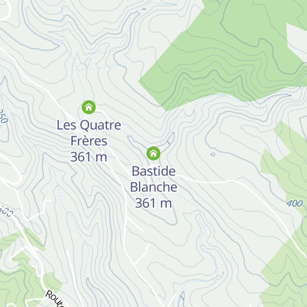 Map of Bastide Blanche