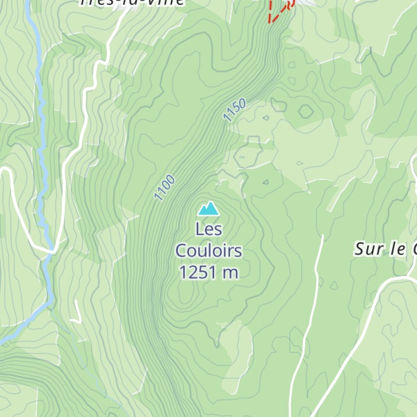 Map of Les Couloirs