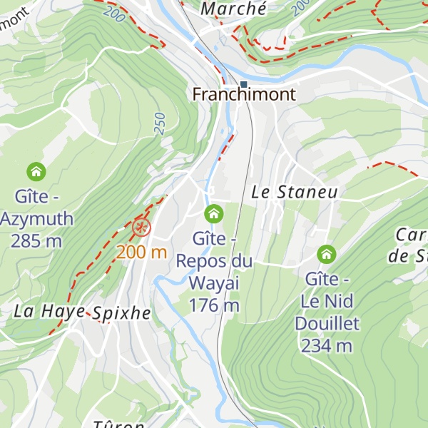 Map of Gîte - Repos du Wayai