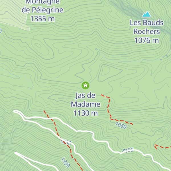 Map of Jas de Madame
