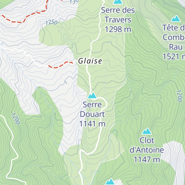 Map of L'Aiglière