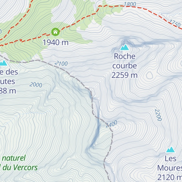 Map of Tête de Plate Longue