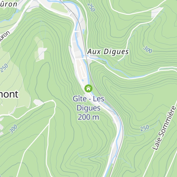 Map of Gîte - Les Digues