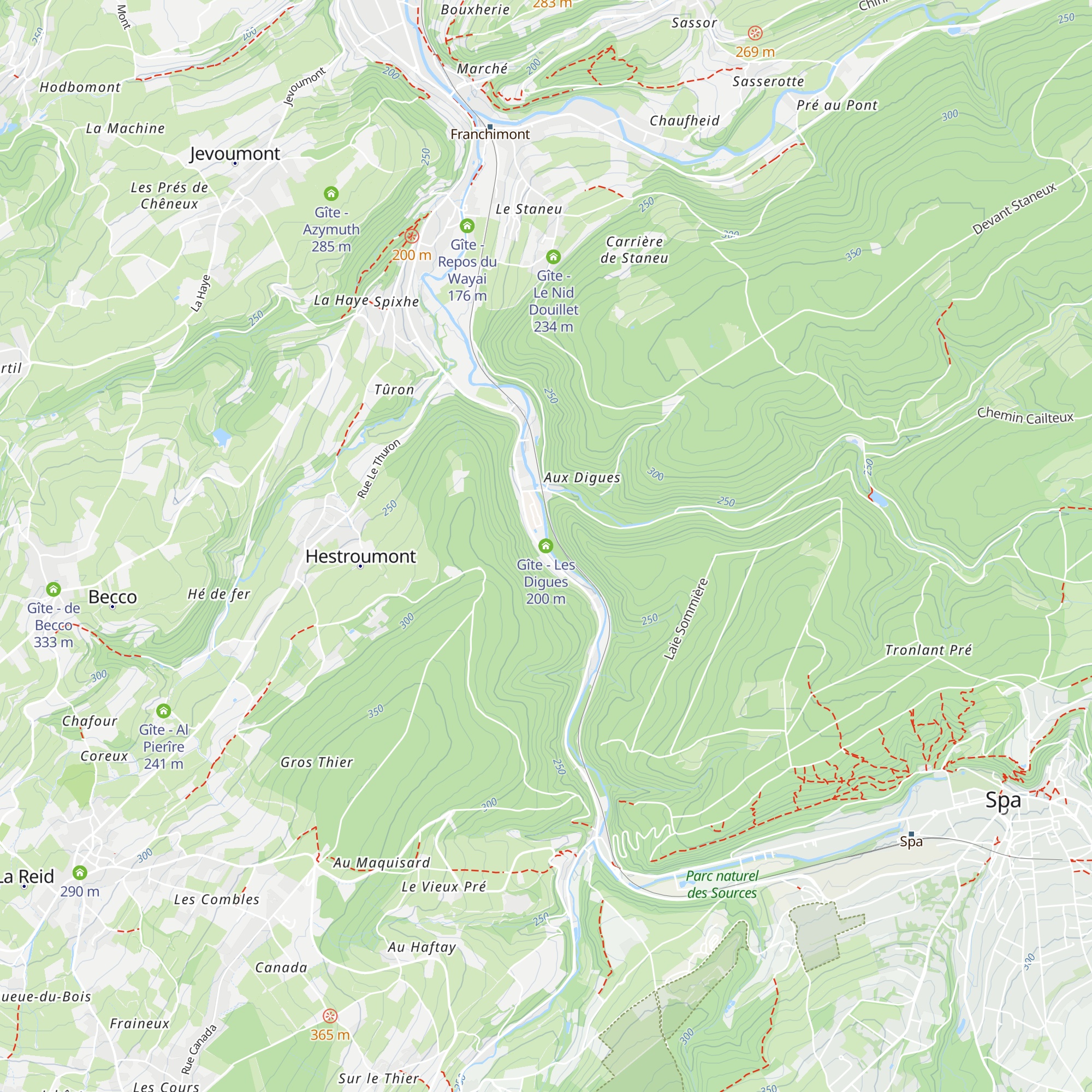 Gîte - Les Digues map