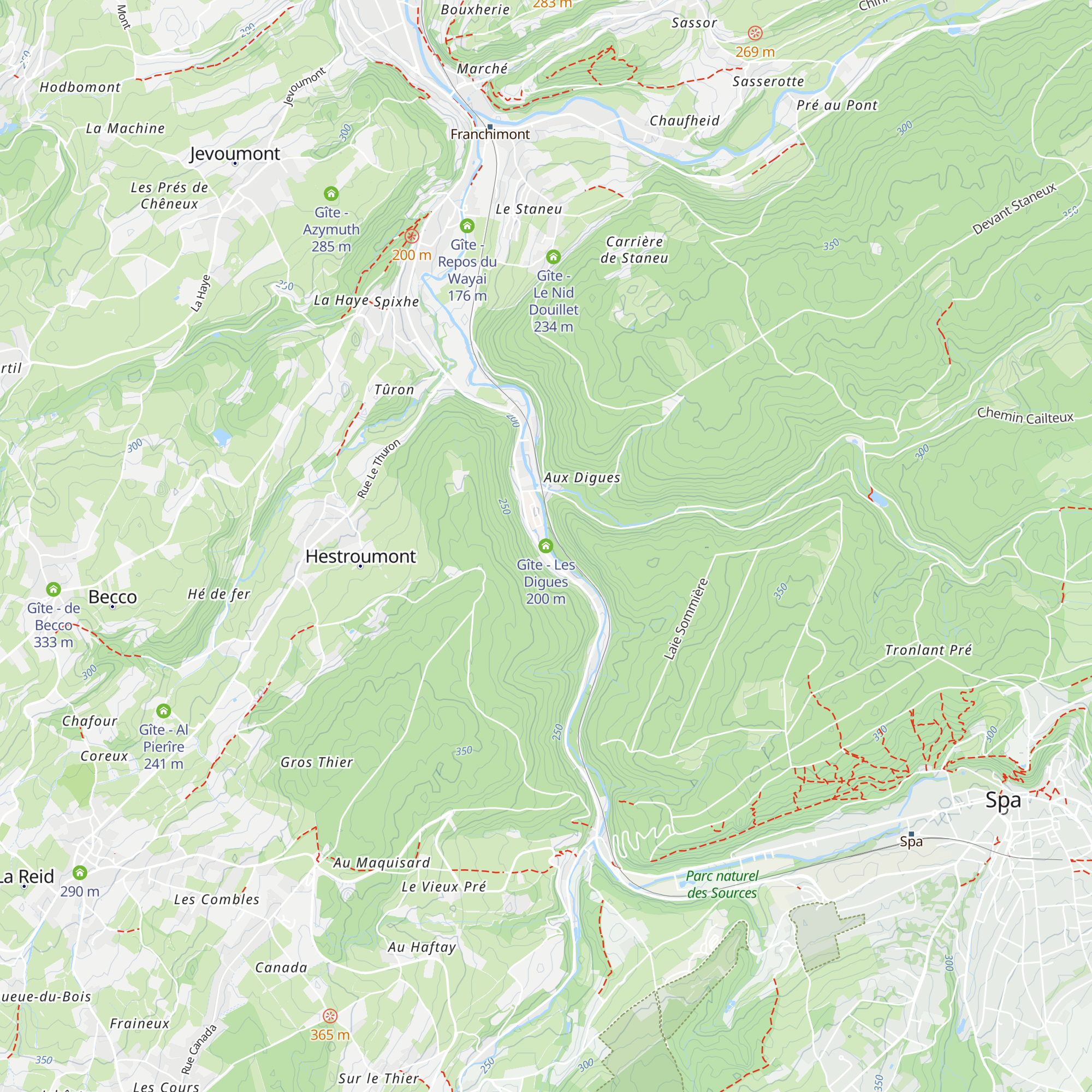 Gîte - Les Digues map