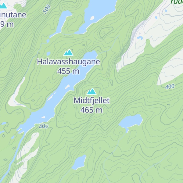 Map of Midtfjellet