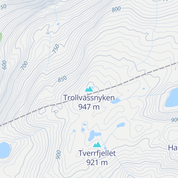 Map of Trollvassnyken