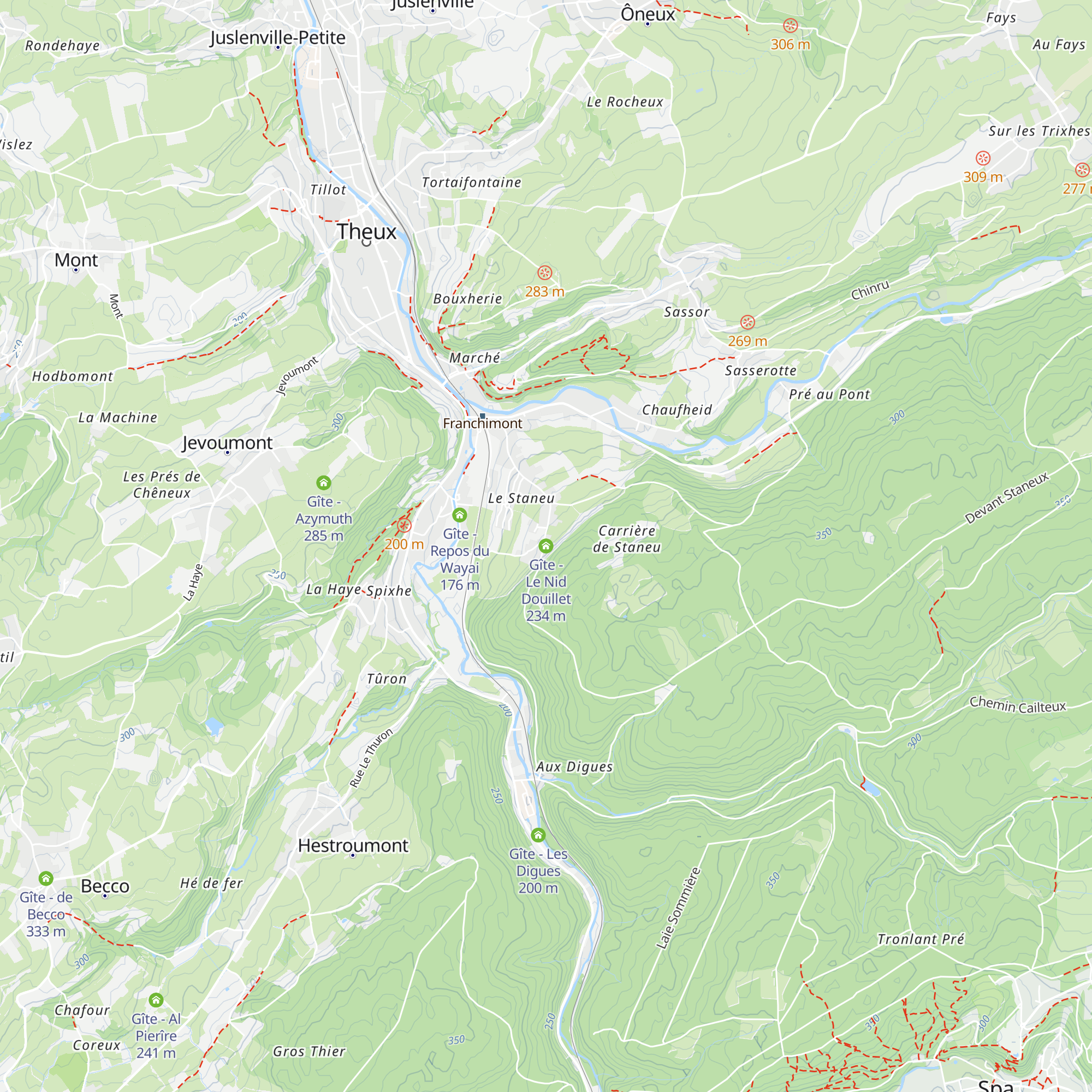 Gîte - Le Nid Douillet map