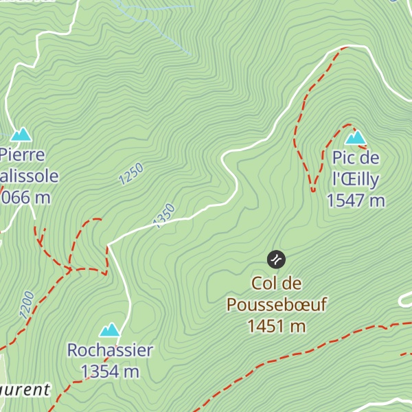 Map of Baraque Pagnot