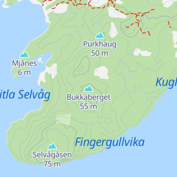 Map of Bukkaberget