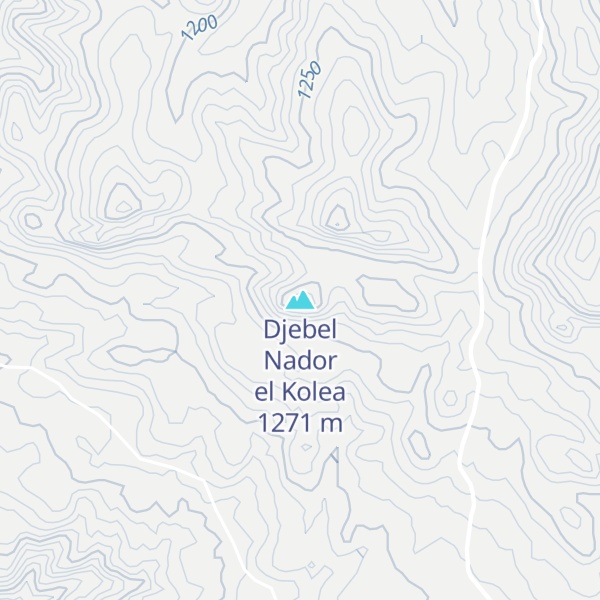Map of Djebel Nador el Kolea