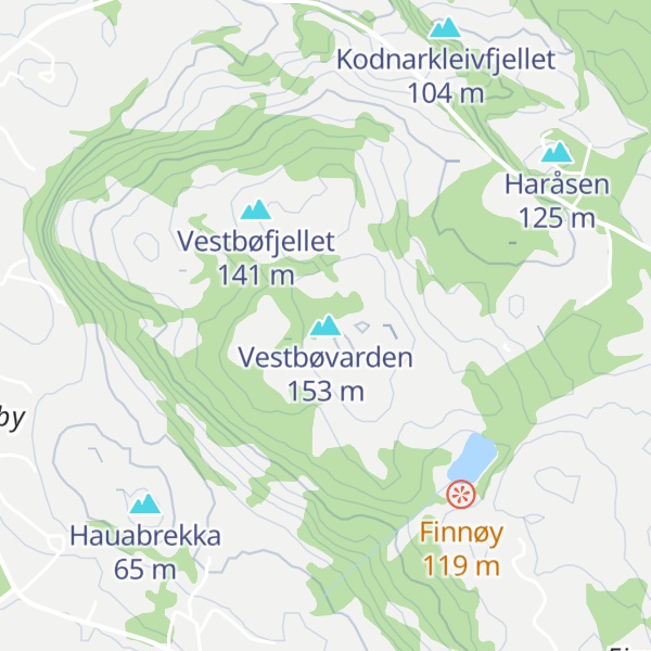 Map of Vestbøvarden