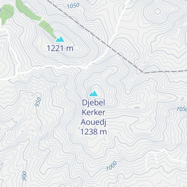 Map of Djebel Kerker Aouedj