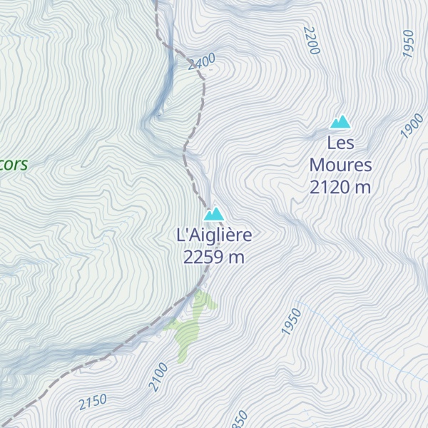 Map of L'Aiglière