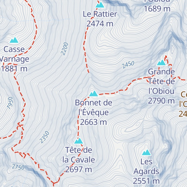 Map of Bonnet de l'Évêque