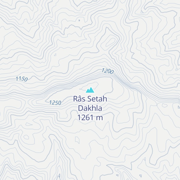 Map of Râs Setah Dakhla