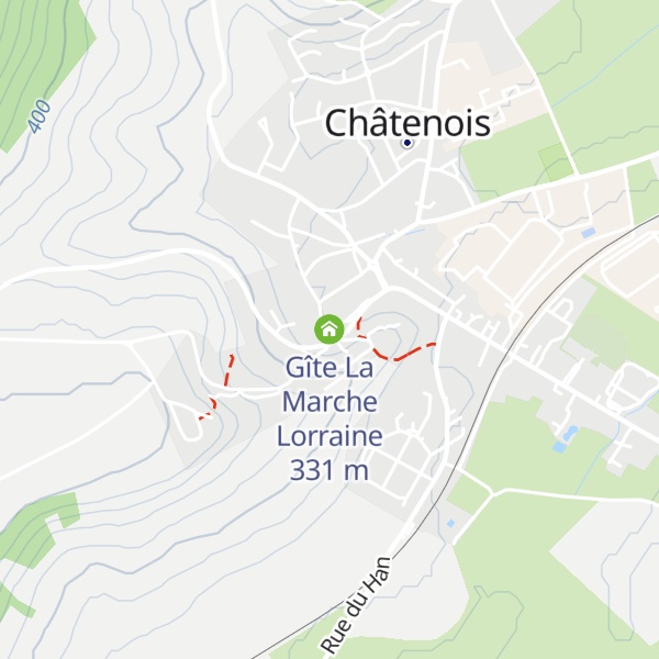 Map of Gîte La Marche Lorraine