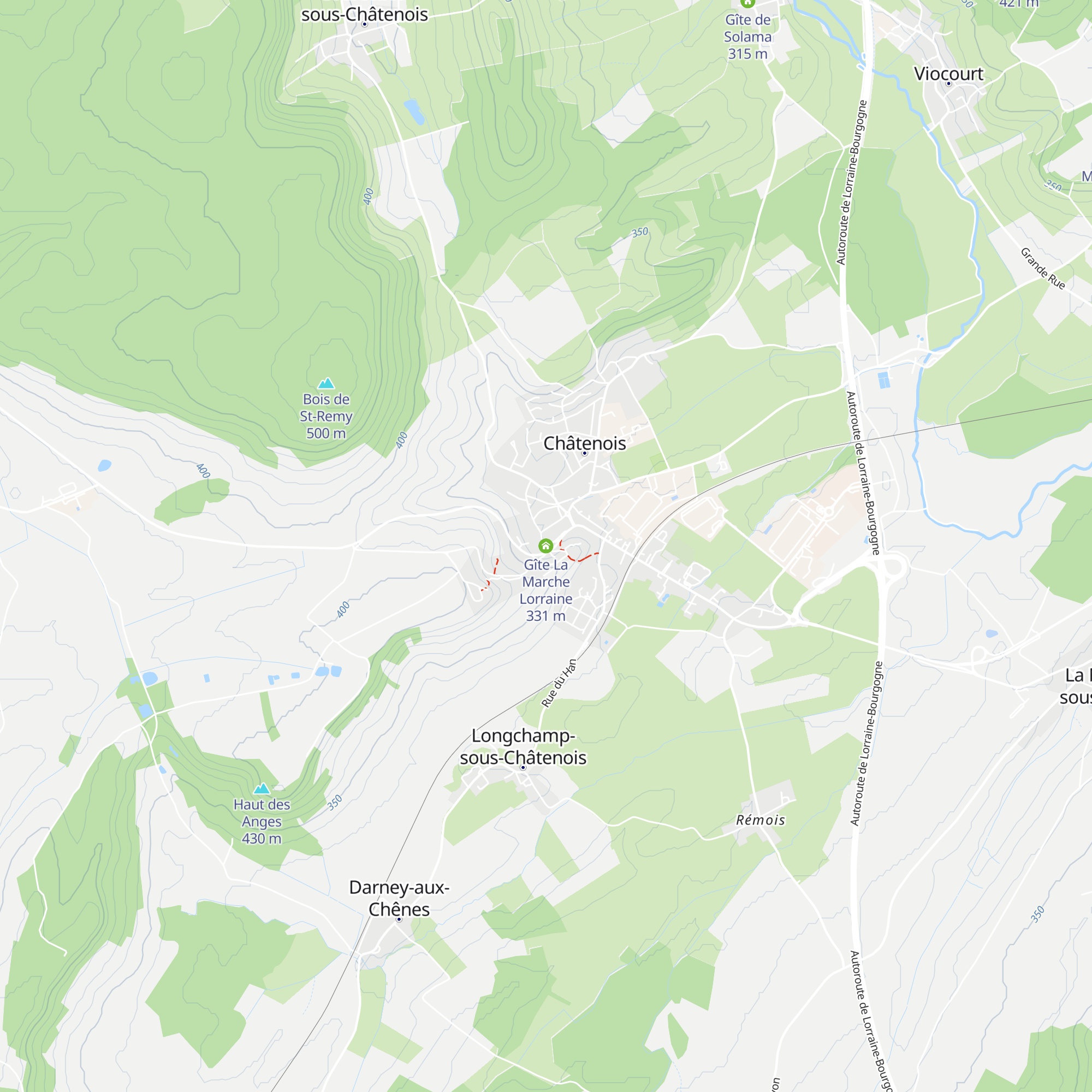 Gîte La Marche Lorraine map