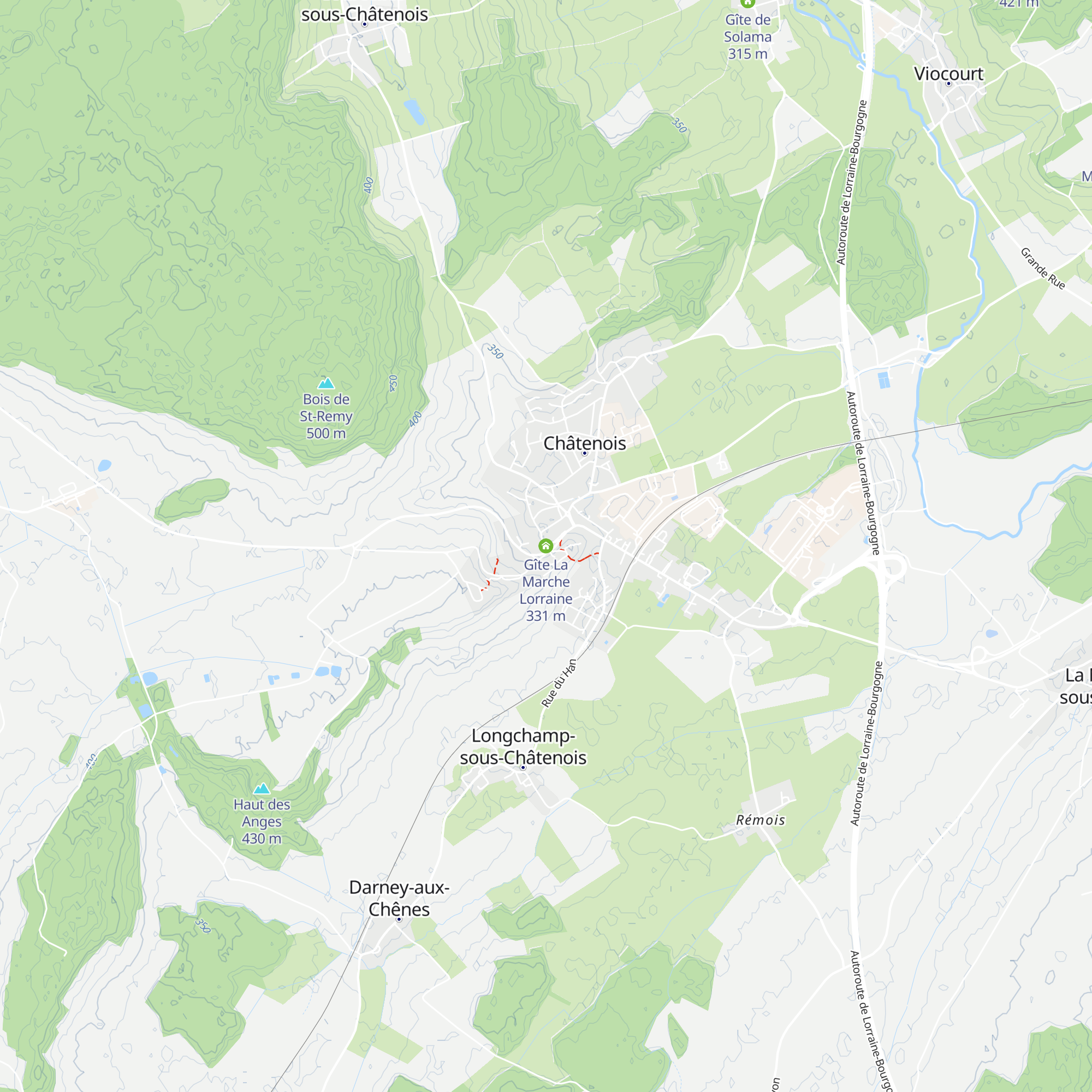 Gîte La Marche Lorraine map