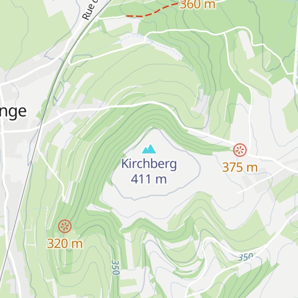 Map of Kirchberg