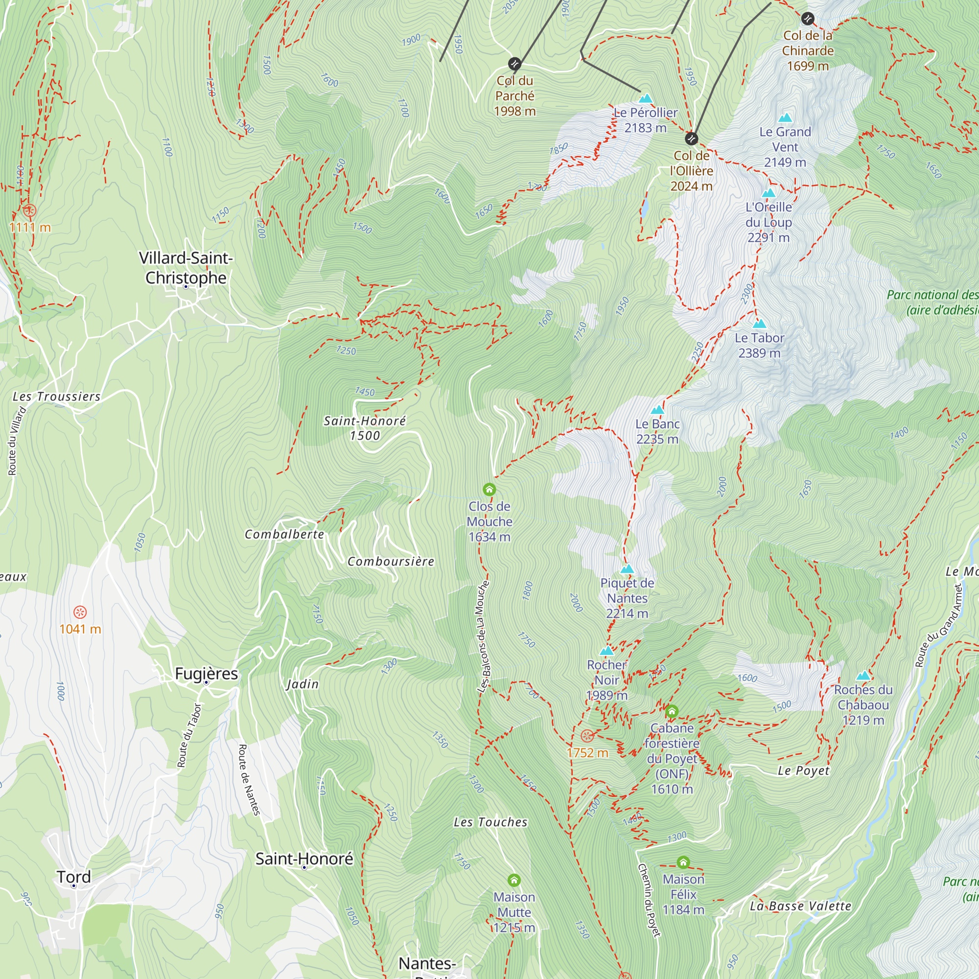 Clos de Mouche map