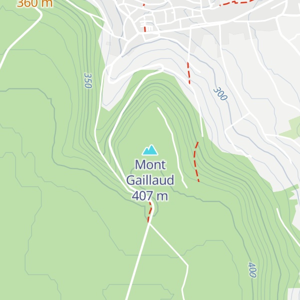 Map of Mont Gaillaud