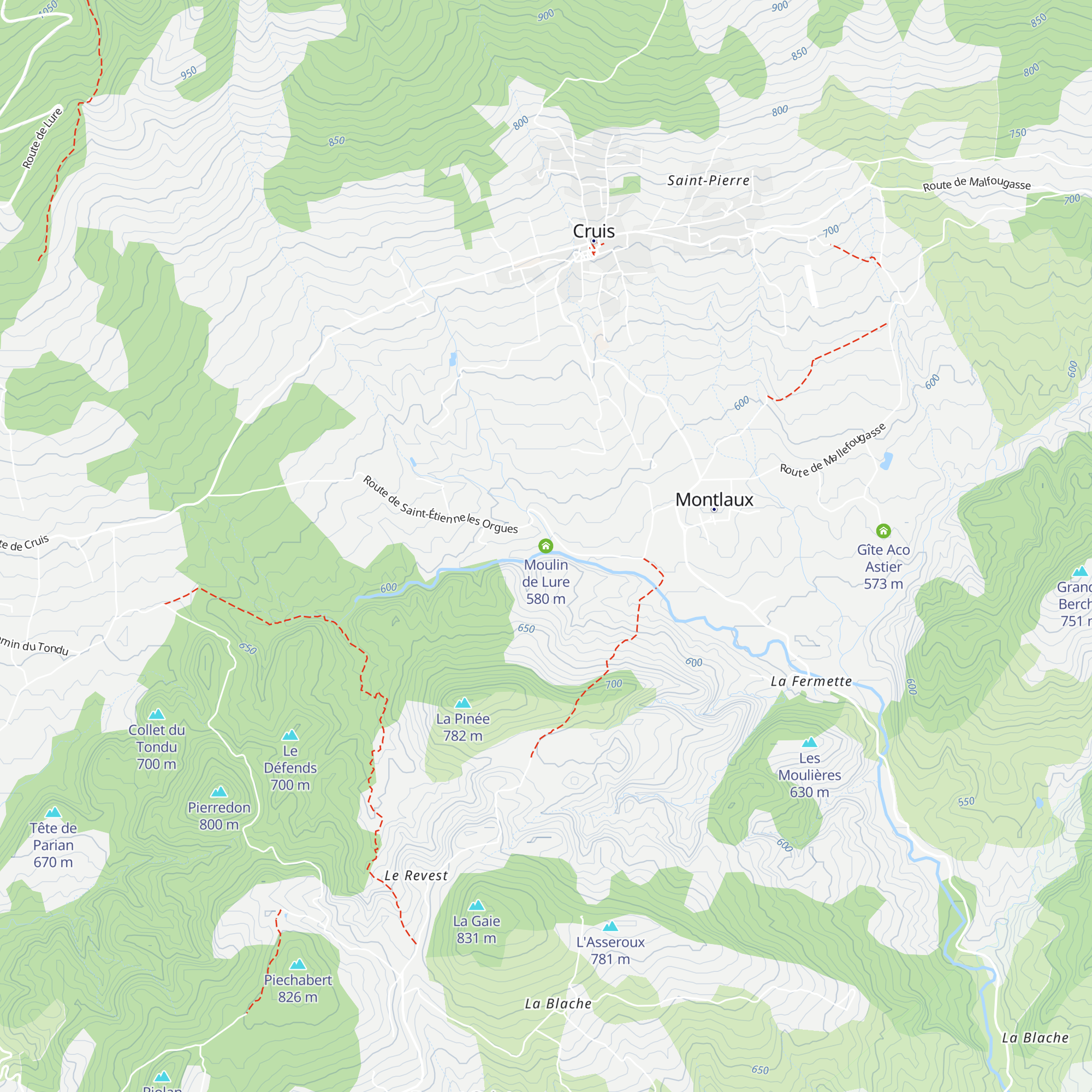 Moulin de Lure map