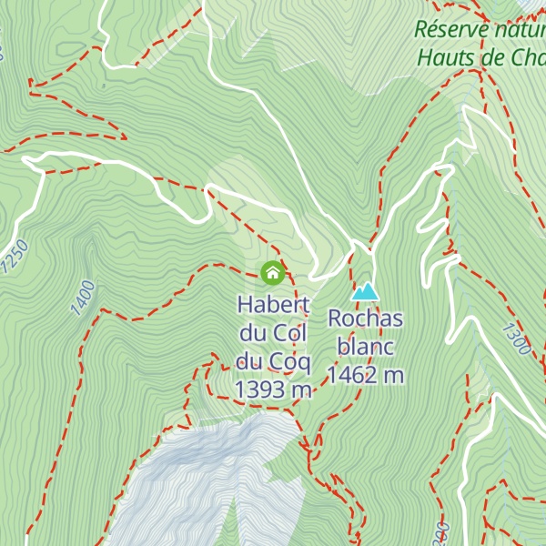Map of Habert du Col du Coq