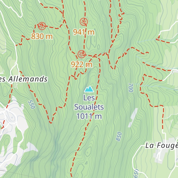 Map of Les Soualets