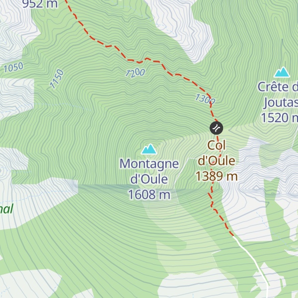 Map of Montagne d'Oule