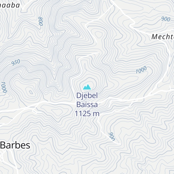 Map of Djebel Baïssa