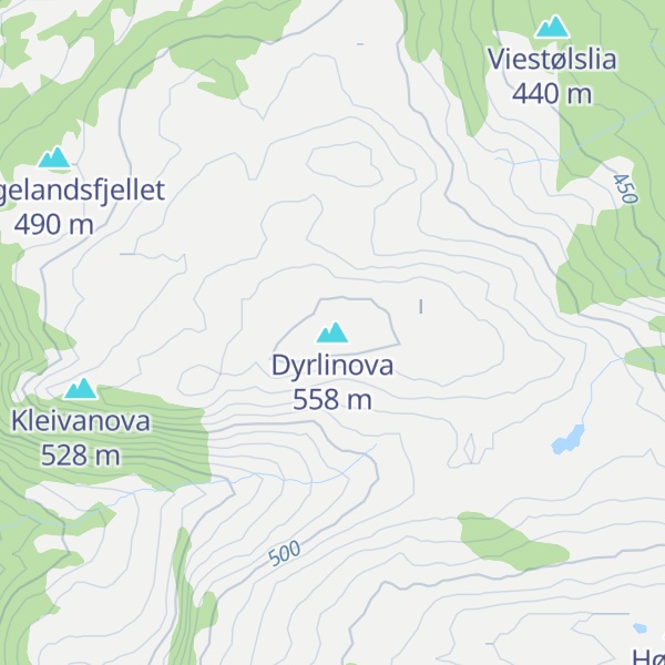 Map of Dyrlinova