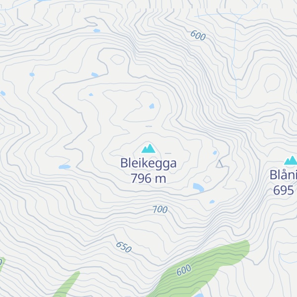 Map of Bleikegga