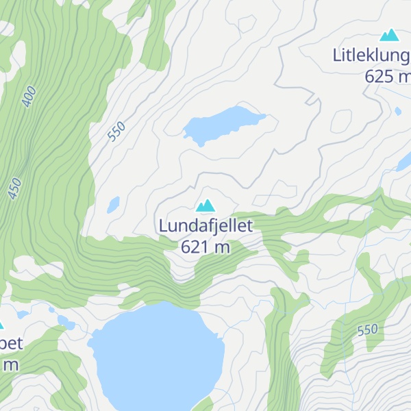 Map of Lundafjellet