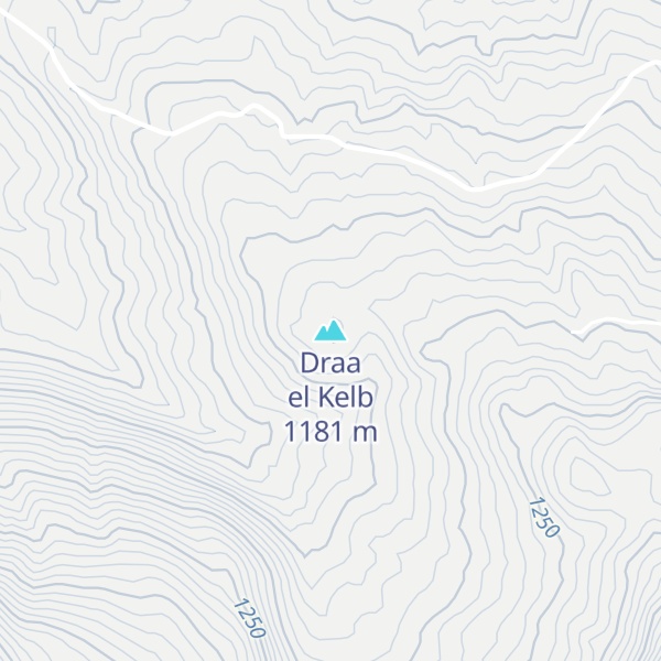 Map of Draa el Kelb