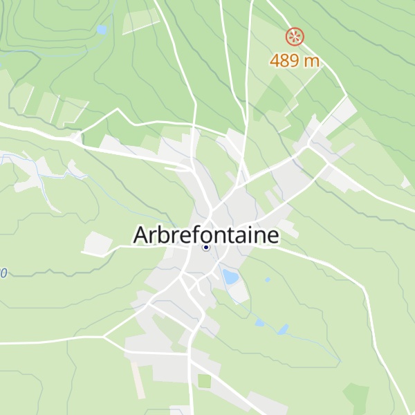 Map of Gîte Kaleo Arbrefontaine - Petite maison