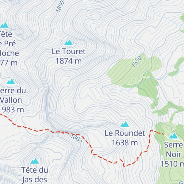 Map of Cabane de la Rama
