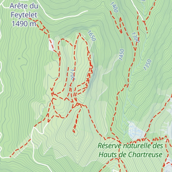 Map of Roc d'Arguille