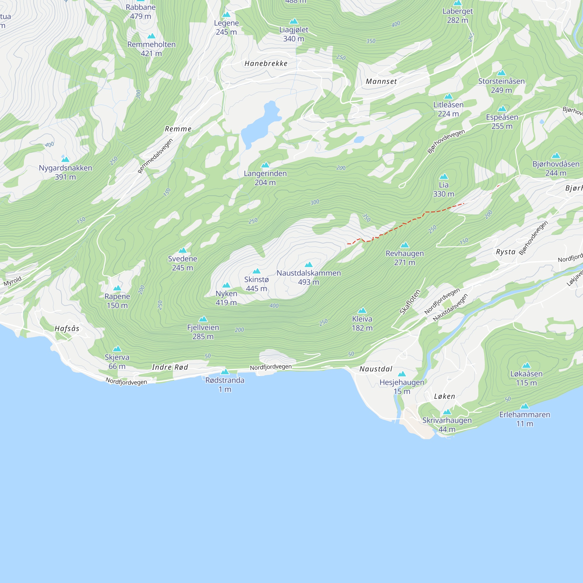 Naustdalskammen map