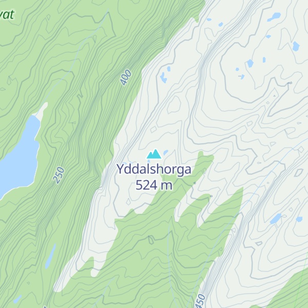 Map of Yddalshorga