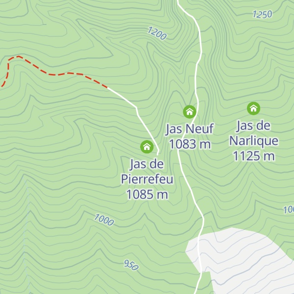 Map of Jas de Pierrefeu