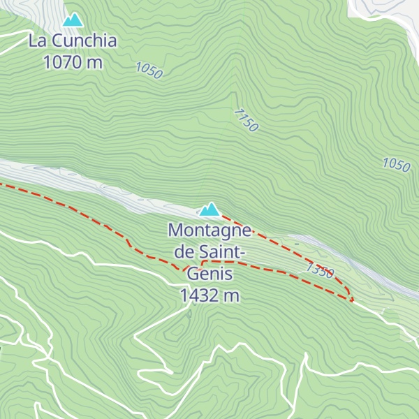 Map of Montagne de Saint-Genis