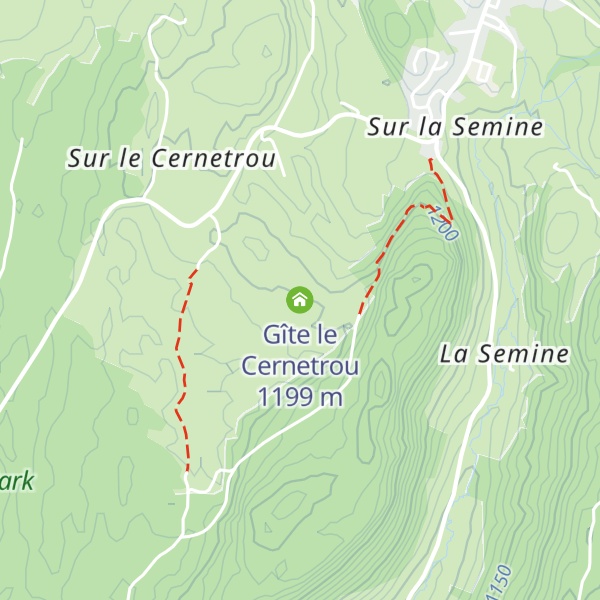 Map of Gîte le Cernetrou