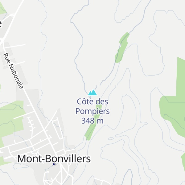 Map of Côte des Pompiers