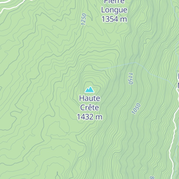 Map of Haute Crête